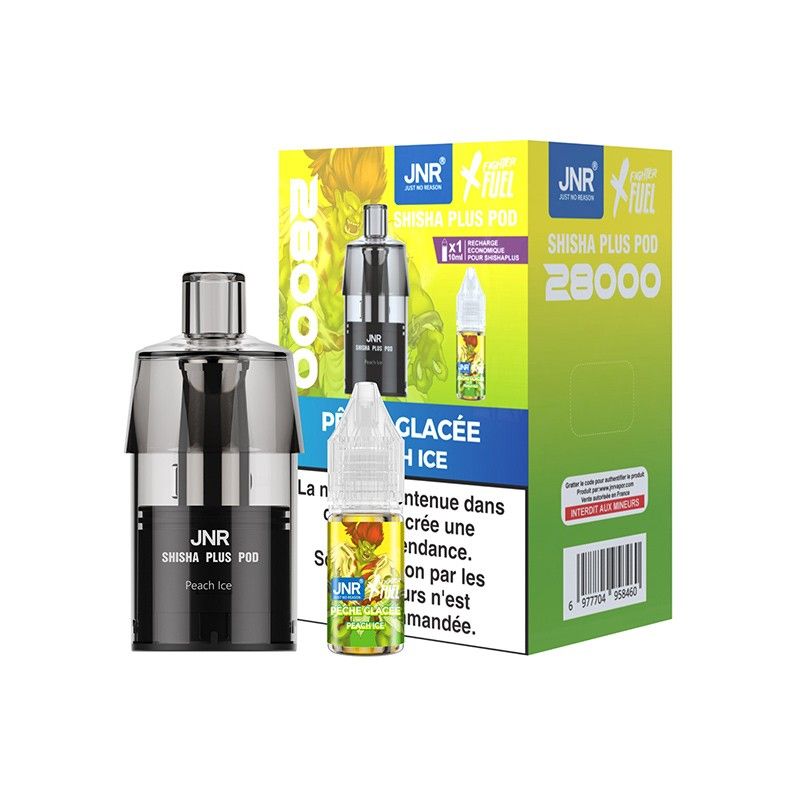 Cartouches recharge Shisha Plus 12ml 20mg - JNR X FIGHTER FUEL