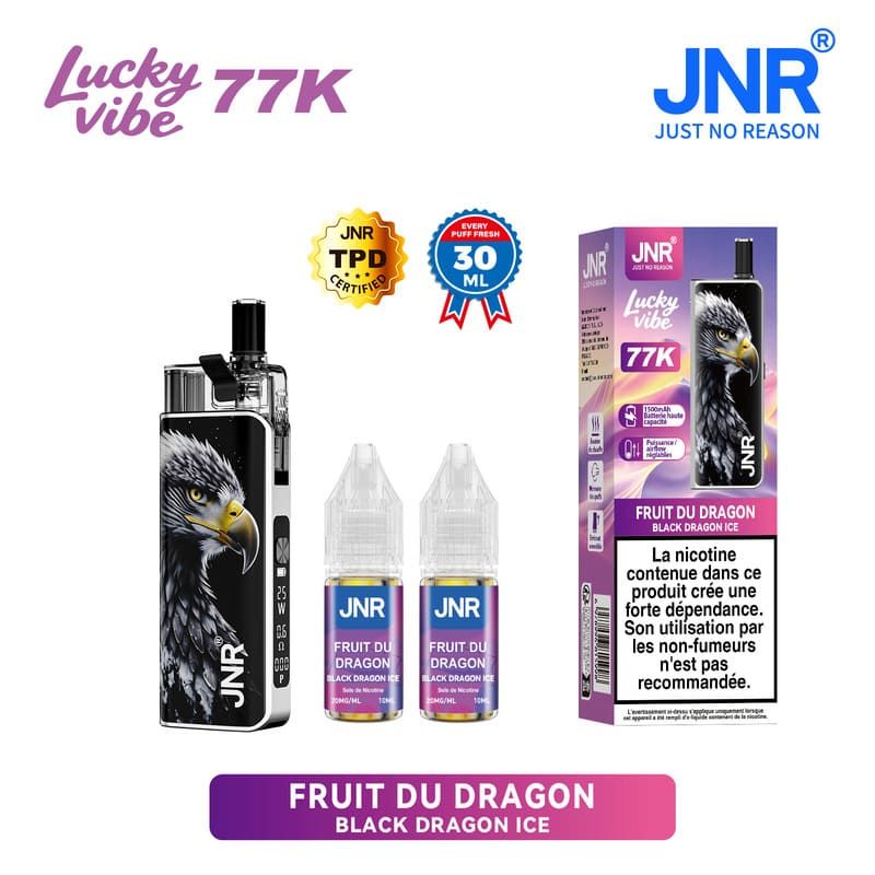 Lucky Vibe 77K 20mg - JNR - Black Dragon Ice