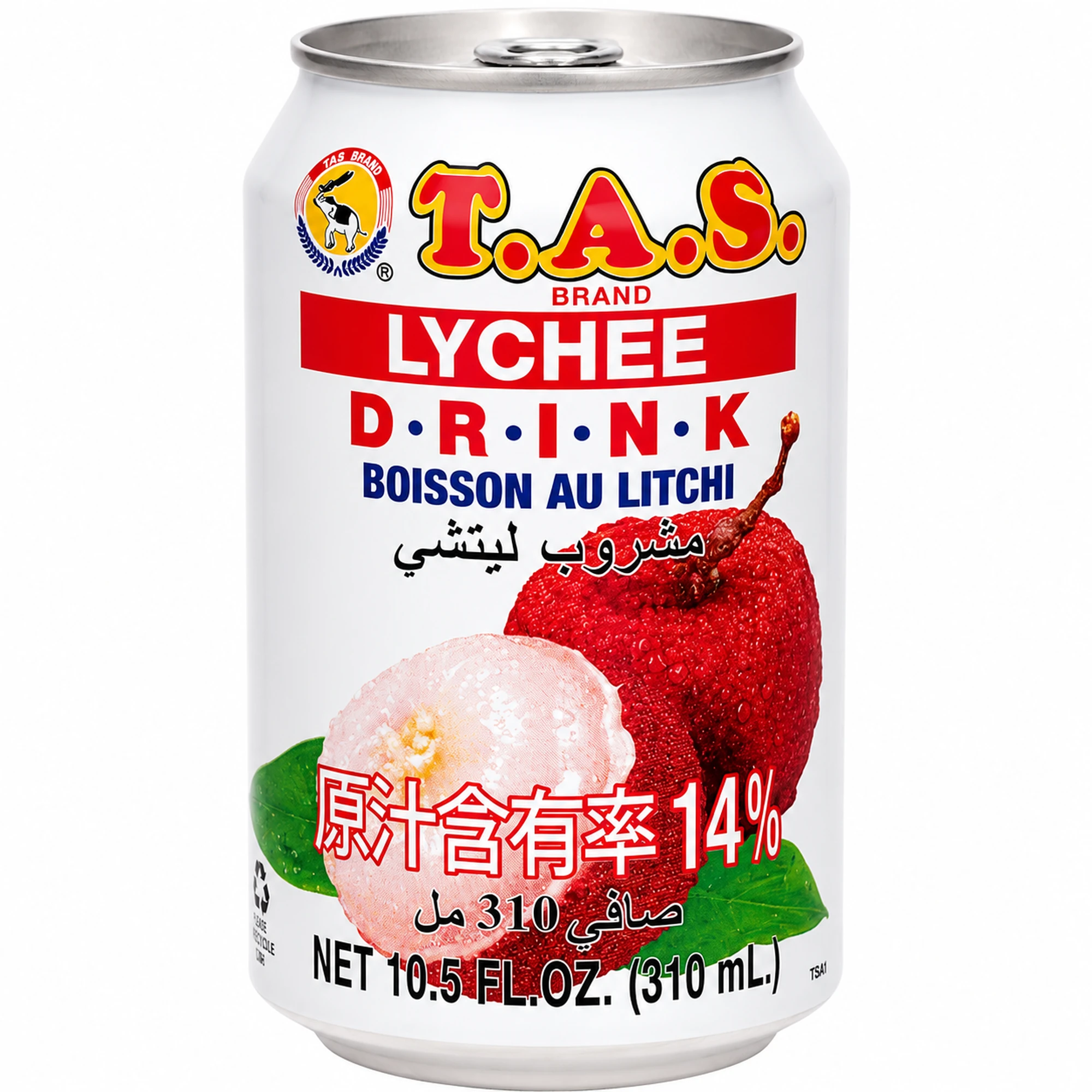 TAS Boisson au litchi en canette - 310 ml