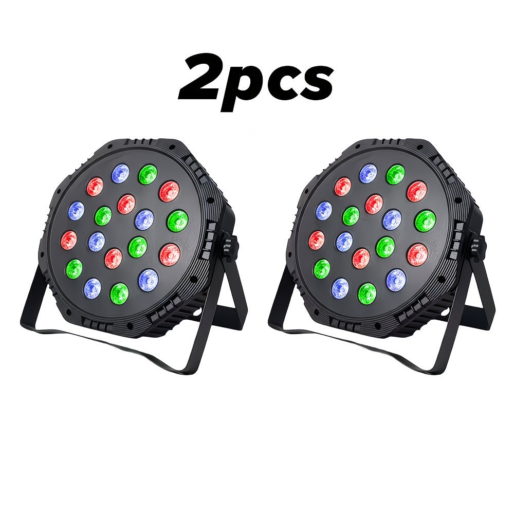2 LED Scène DJ Triangle Stroboscopique 18 Perles RGB