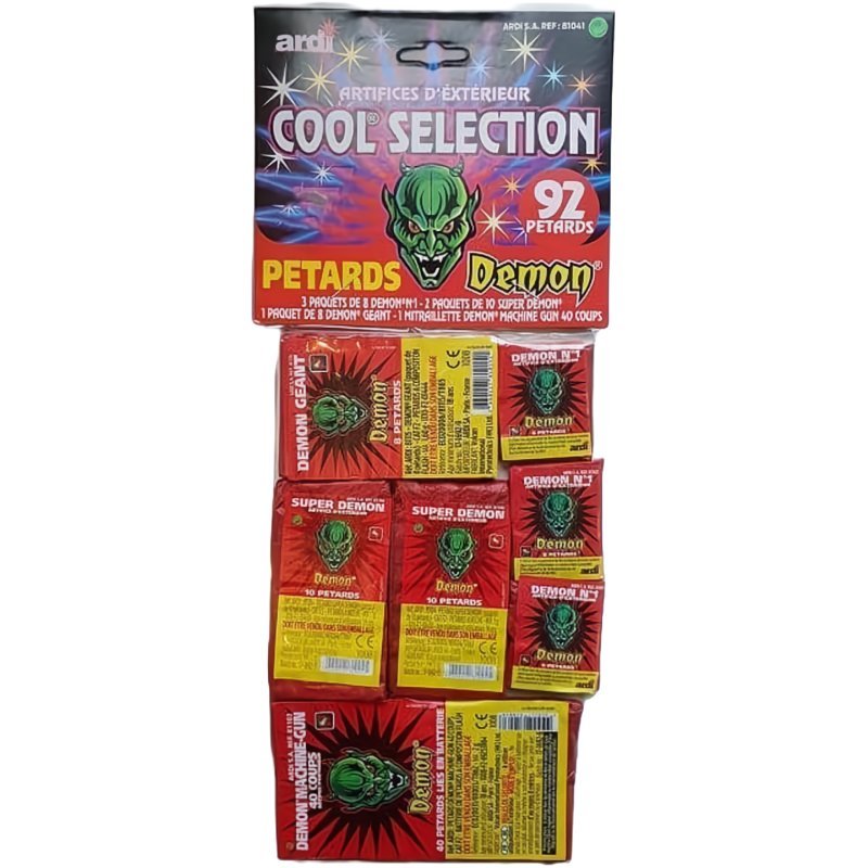 SÉLECTION DE PÉTARDS DEMON COOL (92 PÉTARDS)