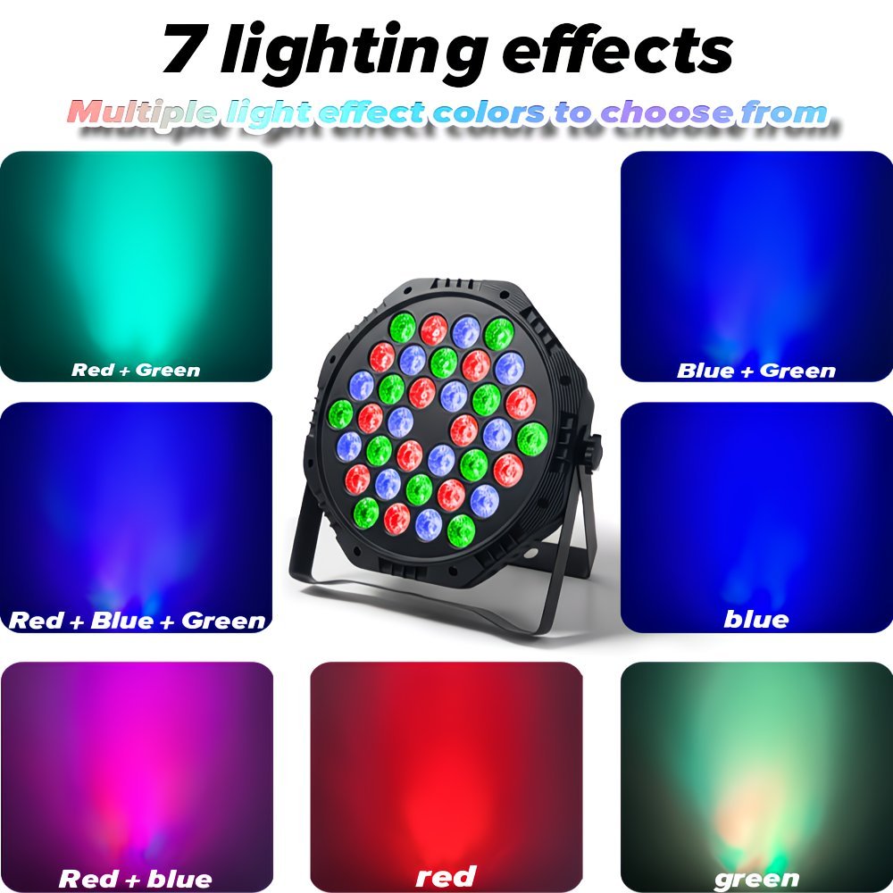 2 LED Projecteurs Stroboscopiques Triangle DJ 36 Lampes RGB