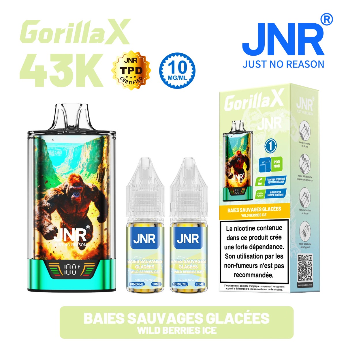 Gorilla X Kit + 2x10ml - 10mg - JNR