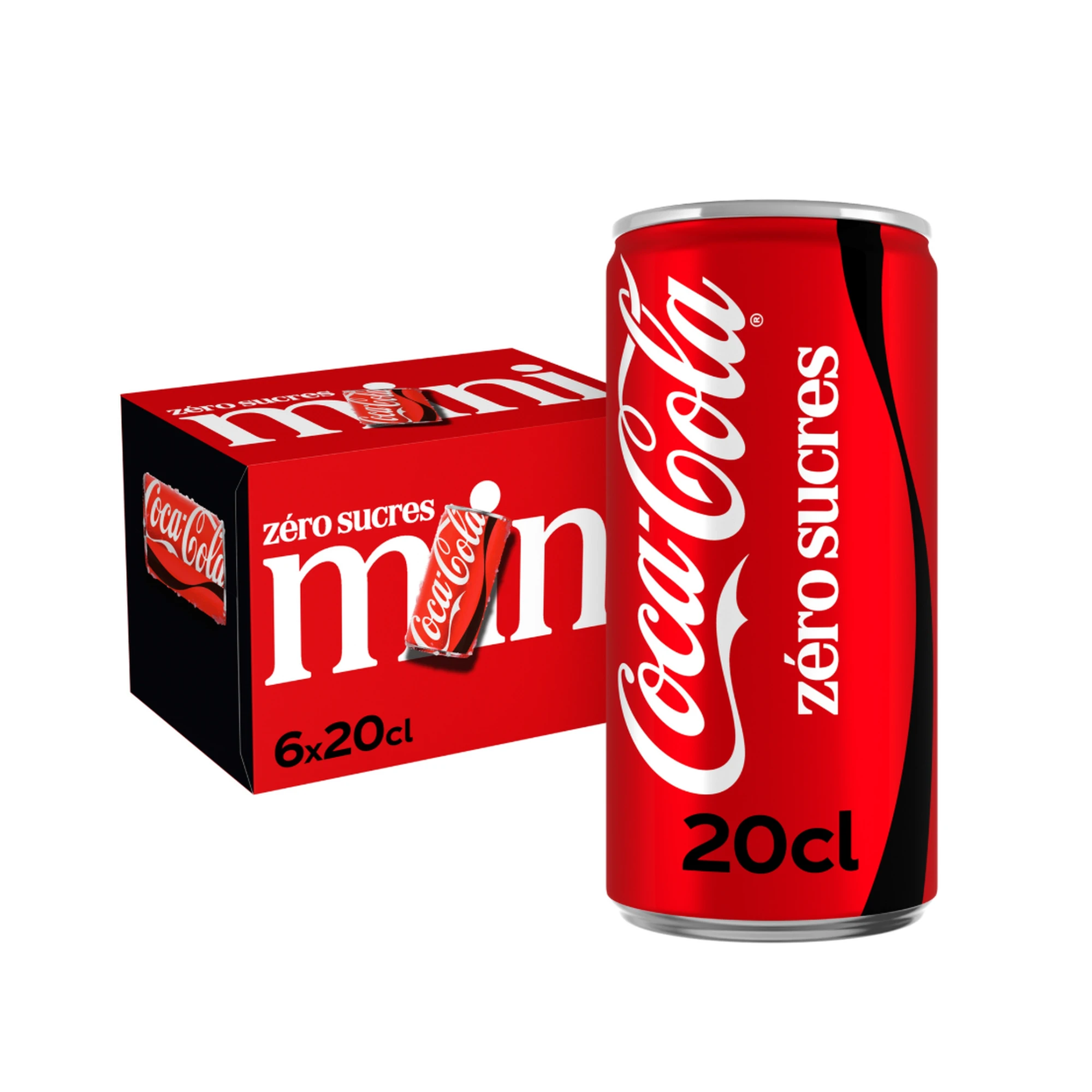 COCA-COLA Cero mini-latas Pack 6x20cl