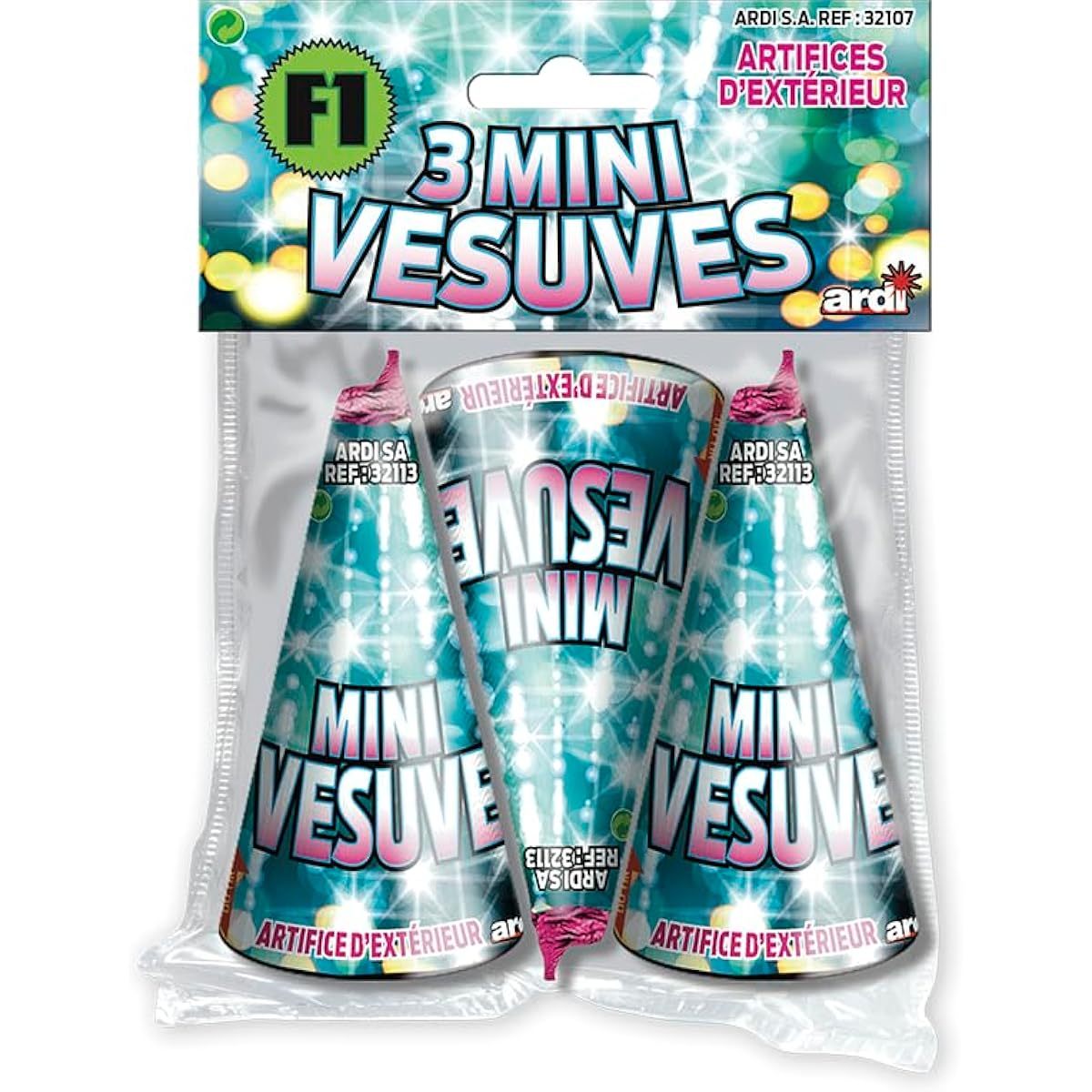Fontaine Artifice Volcan Mini Vésuve x3