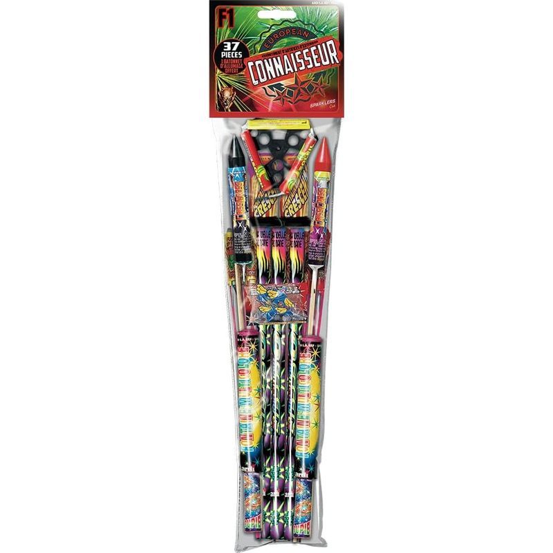 Assortiment de 36 Pétards Fusées CONNAISSEUR Calibre 16 mm