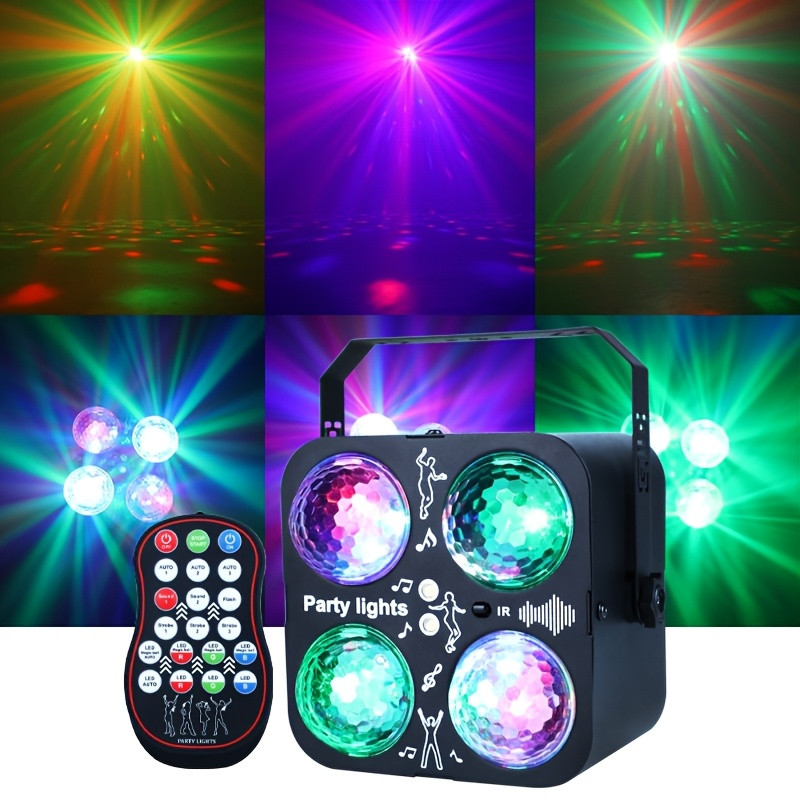 Proyector de fiestas disco RGB con mando