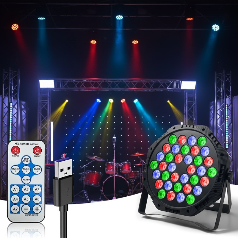 Luces estroboscópicas triangulares LED DJ 18 cuentas