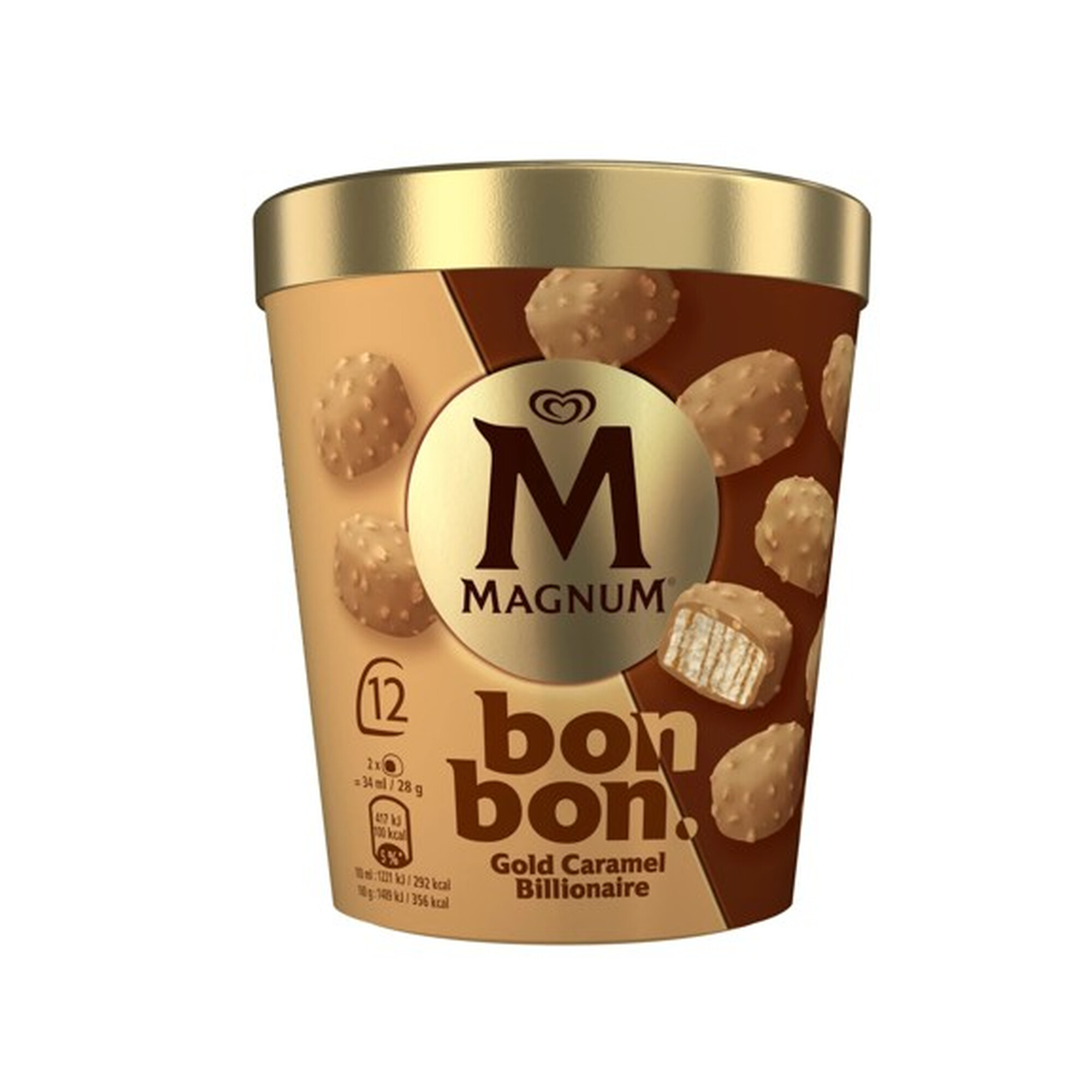 MAGNUM Caramelo Helado Gold Billionaire 168g