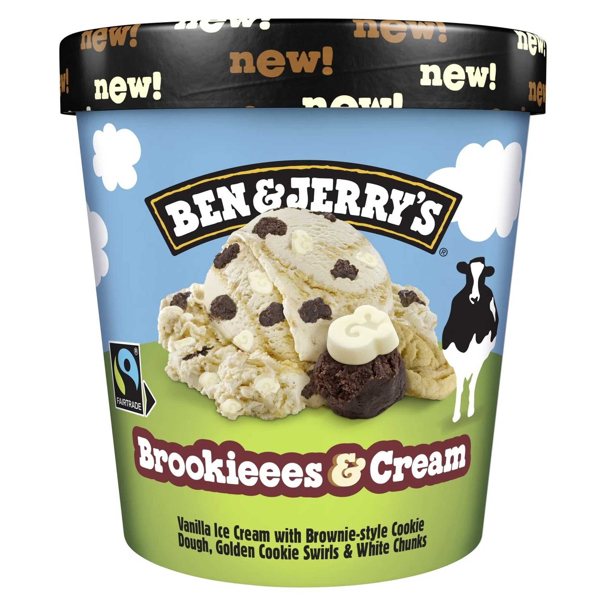 BEN & JERRY'S Helado Brookies & Cream - 388 g