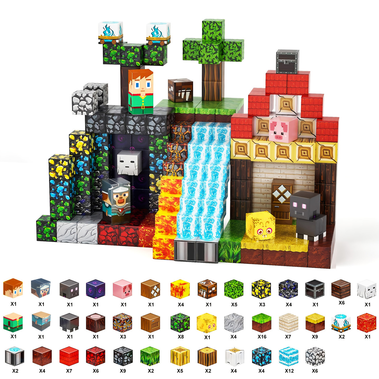 Bloques de construcción magnéticos 150/300 piezas YTA