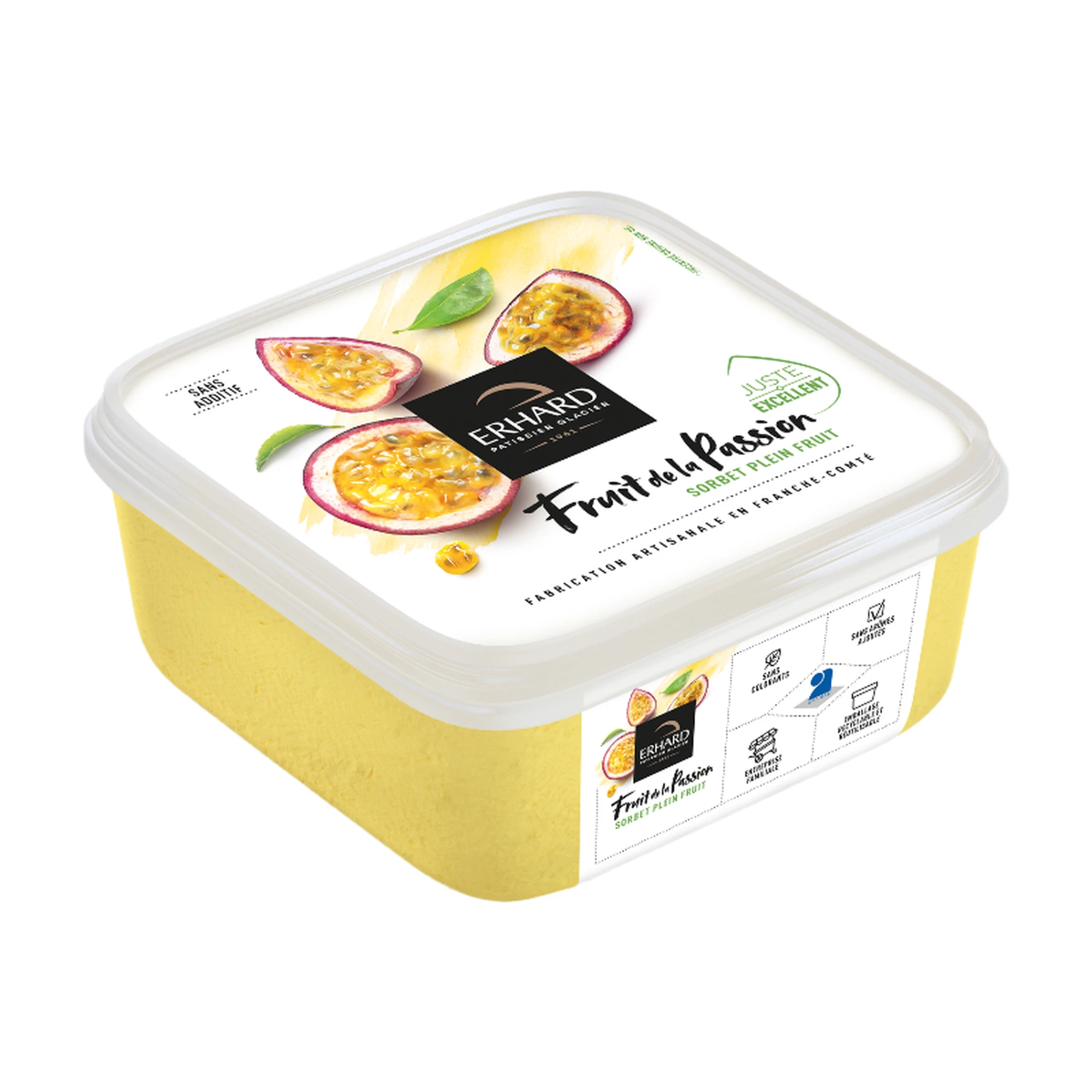 Erhard Sorbete de fruta de pasión 488 g